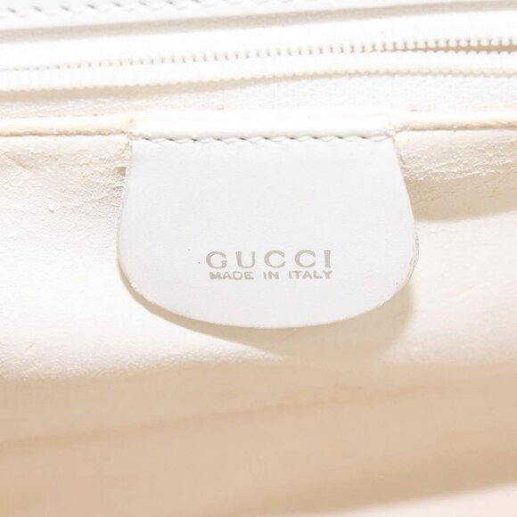 GUCCI Tote Bag Vinyl Clear Silver 001 2122 1773 Auth 143275 - Picture 10 of 16